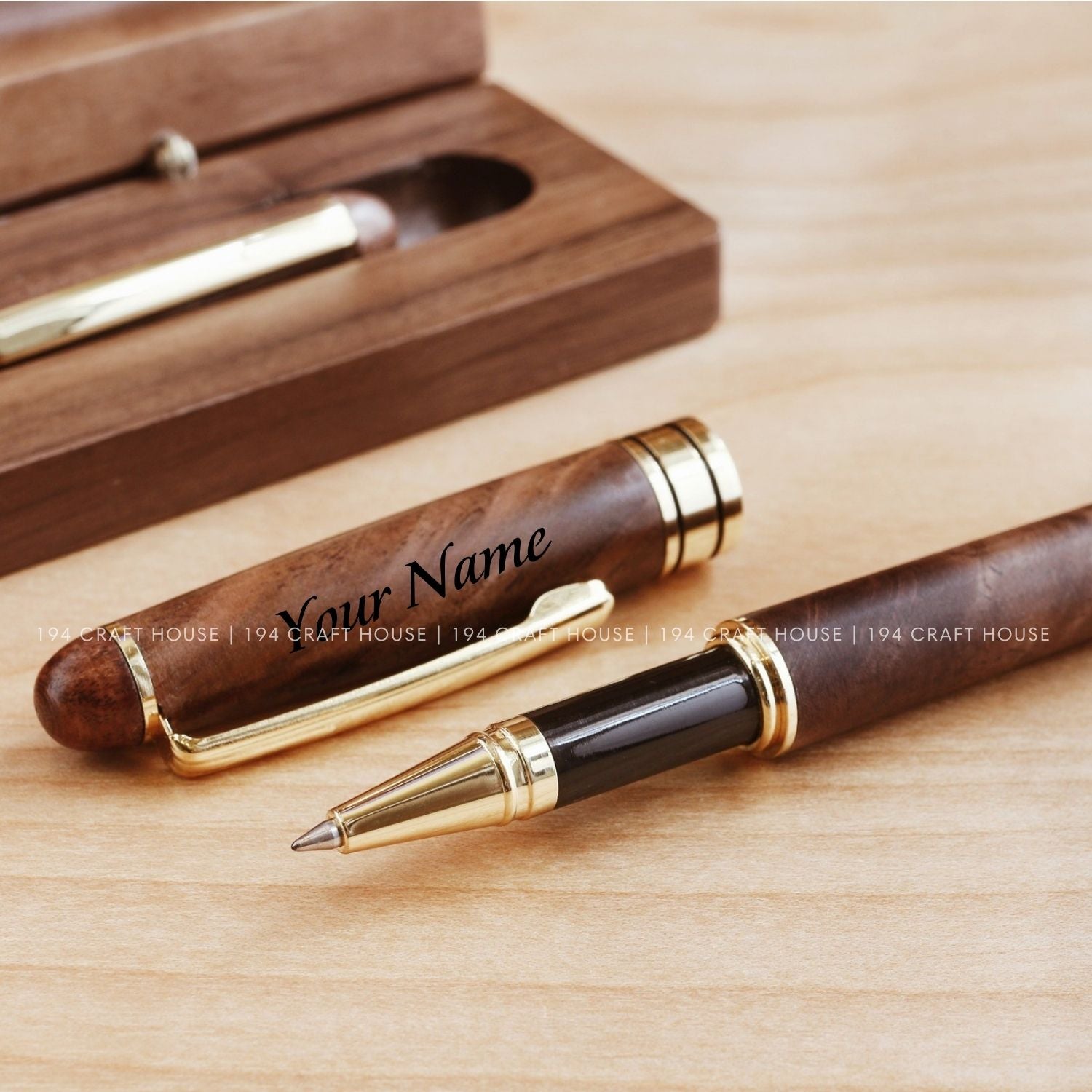 Handmade Wooden Pen Personalized Engraved