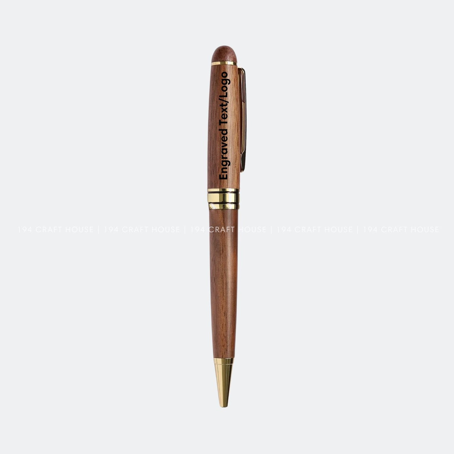 Custom Company Logo Wooden Ballpoint Pen Personalized Corporate Gift