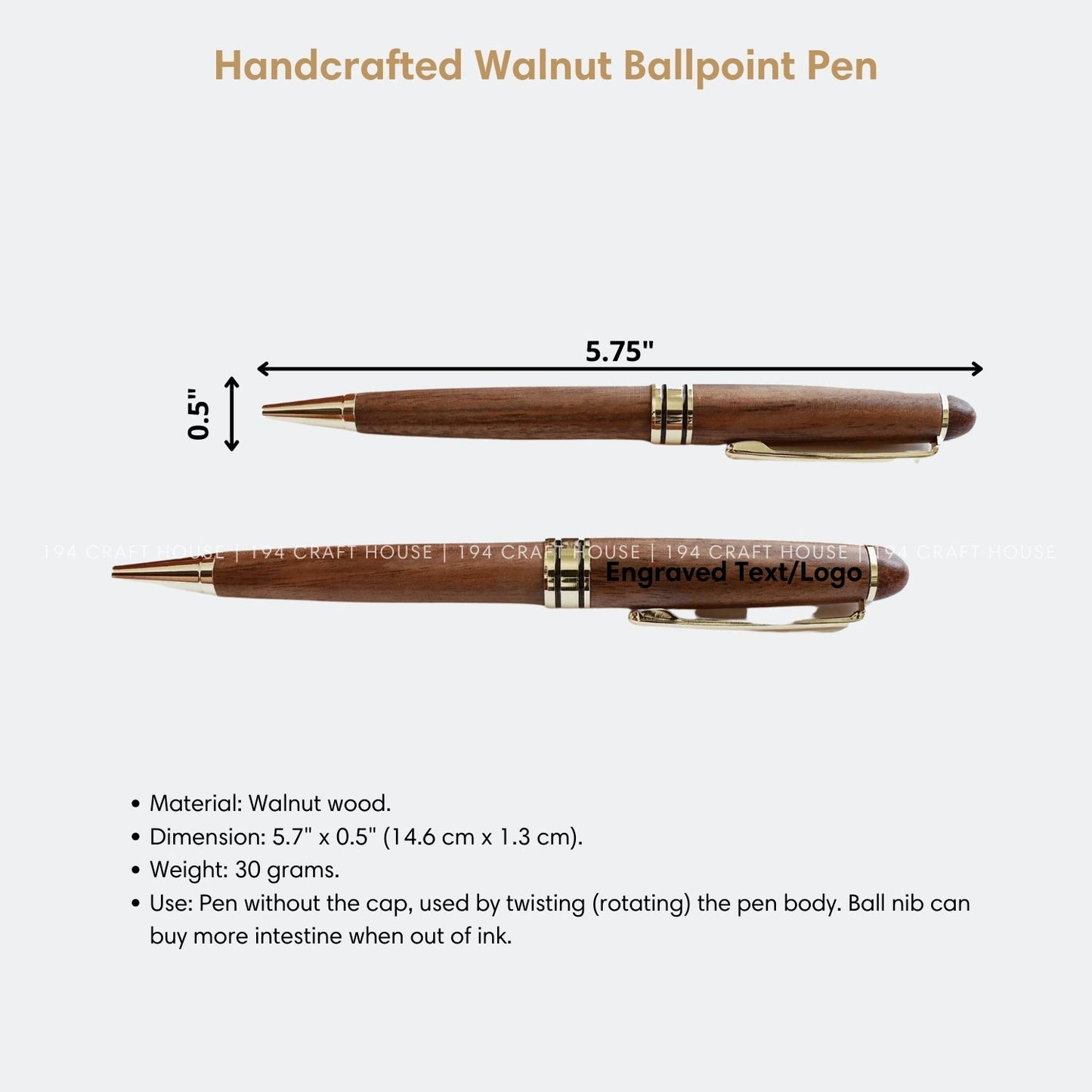 Personalized Ballpoint Pen And Case Set Gift