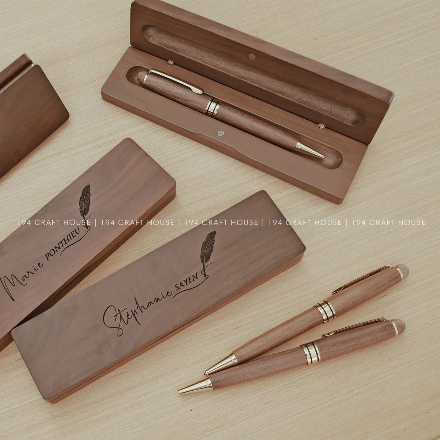 Personalized Ballpoint Pen And Case Set Gift