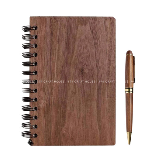 Custom Wooden Pen and Notebook Set Gift for Corporate