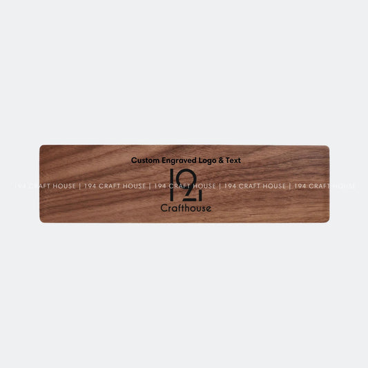 Custom Company Logo Wooden Pen Case Holder Personalized Corporate Gift