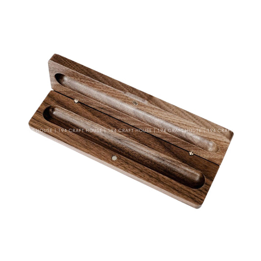 Custom Walnut Wooden Pen Case, Pen Box, Pen Holder: Personalized Office Gifts for Professional & Corporate Gifts