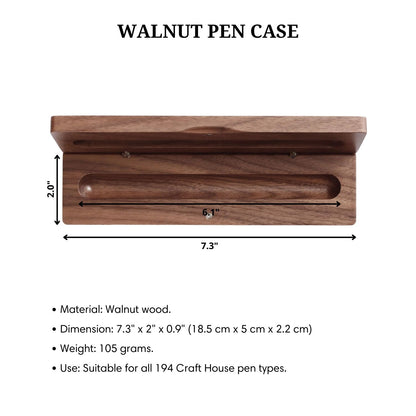 Walnut Wooden Pen Case - Pen Holder 