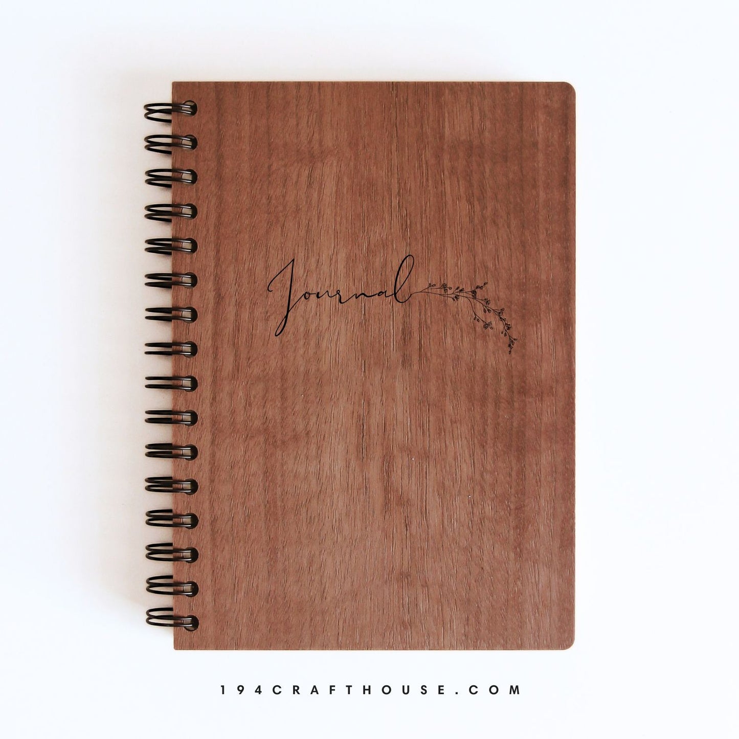 Journal Engraved Wooden Notebook A5 Size