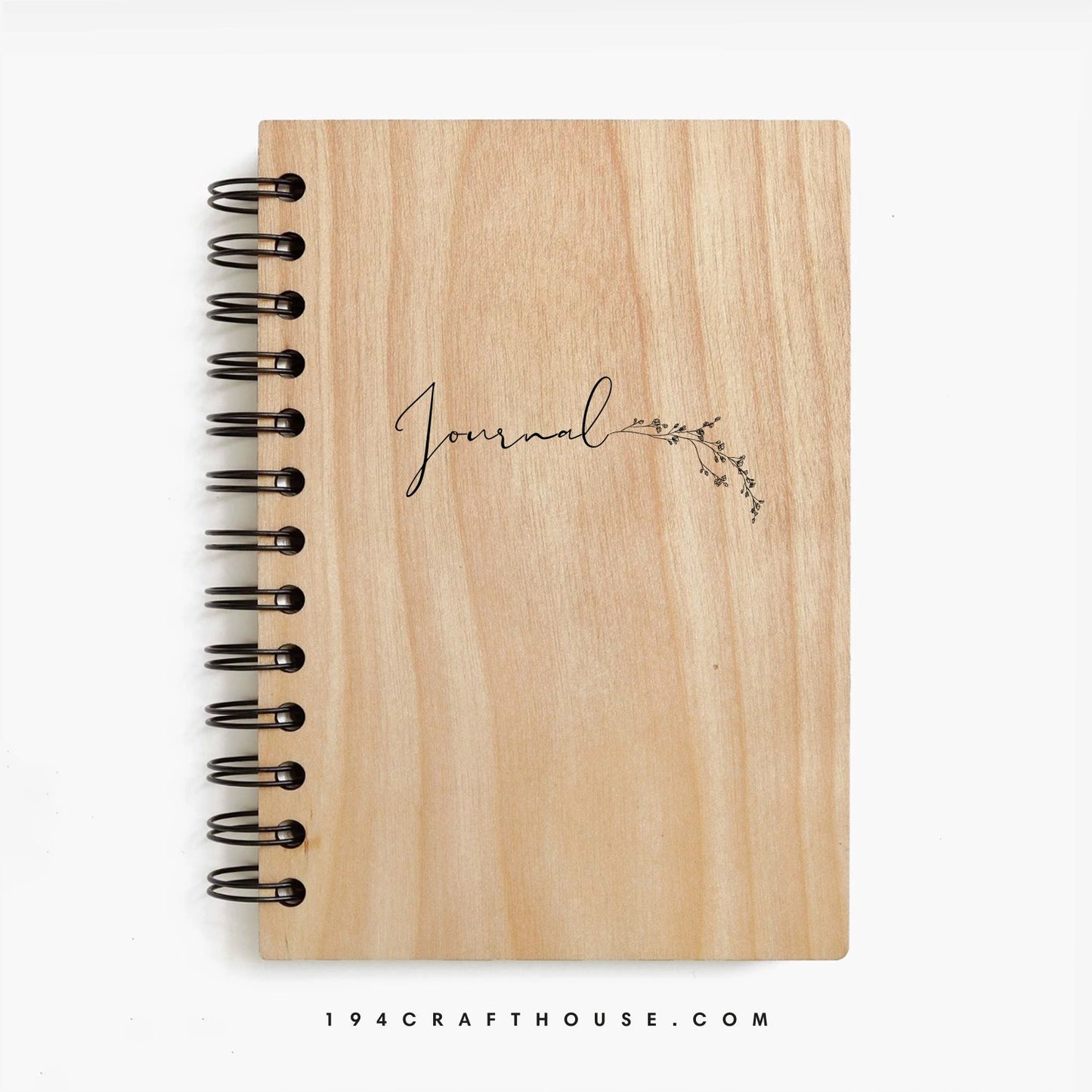 Journal Engraved Wooden Notebook A5 Size