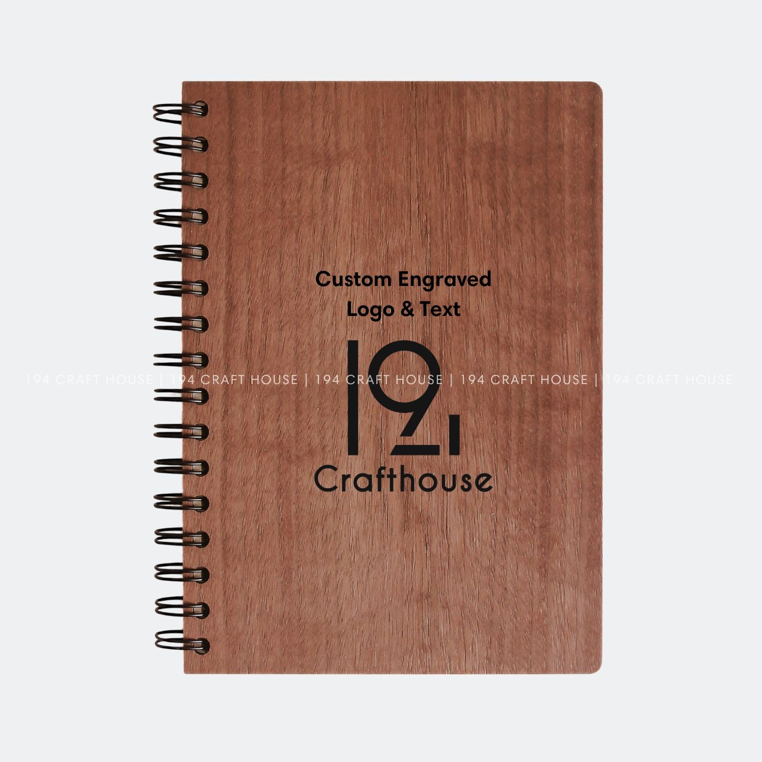 Custom Company Logo Wooden Notebook Personalized Corporate Gift