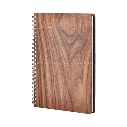Custom Logo Wooden Spiral Notebook Personalized Corporate Gift