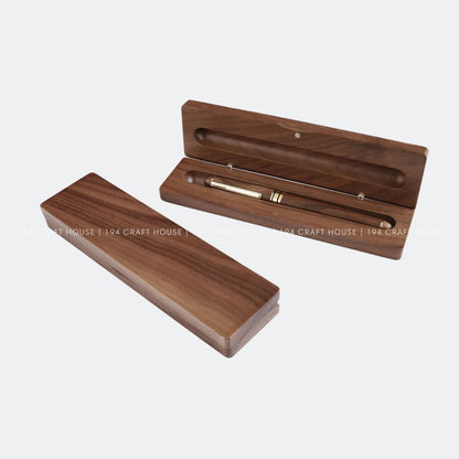 Custom Logo Wooden Pen Case Personalized Corporate Gift