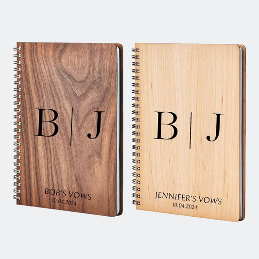 Custom Monogram Vow Book Personalized Wedding Gifts