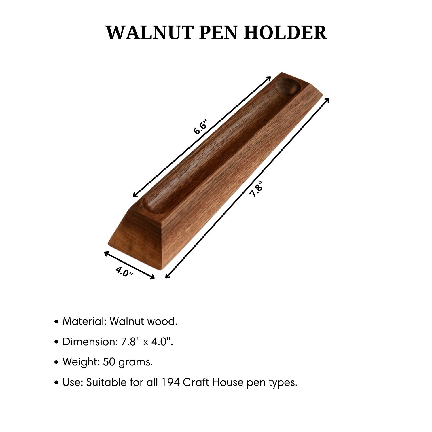 A-010 - Wanut Pen Holder