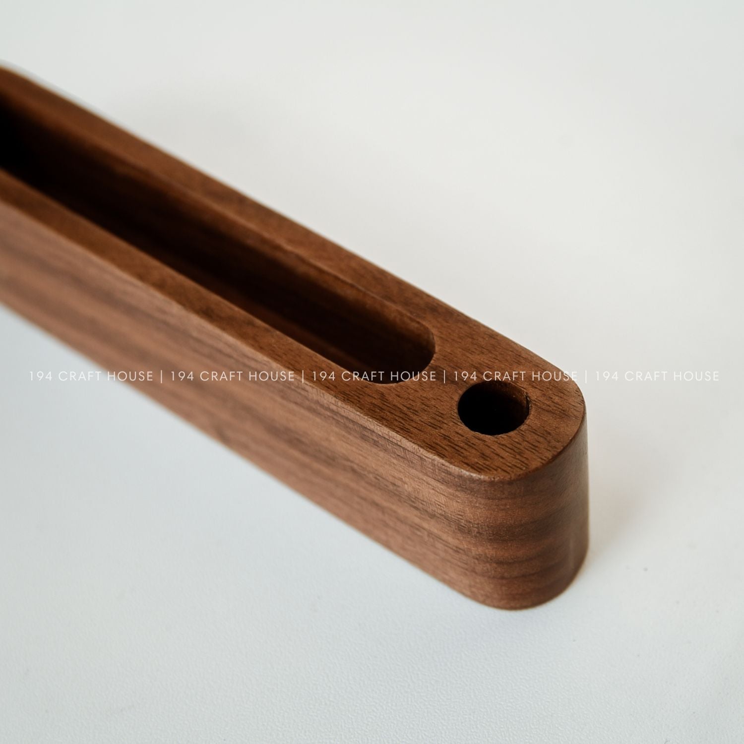 A-011 - Walnut Business Card & Pen Holder