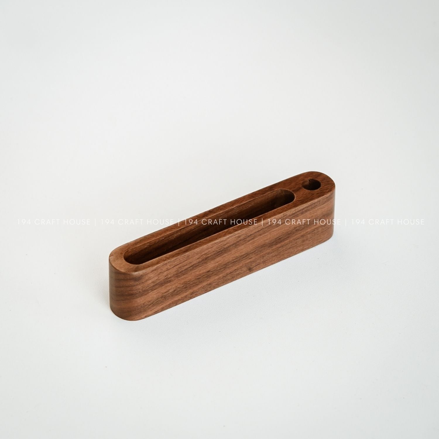 A-011 - Walnut Business Card & Pen Holder