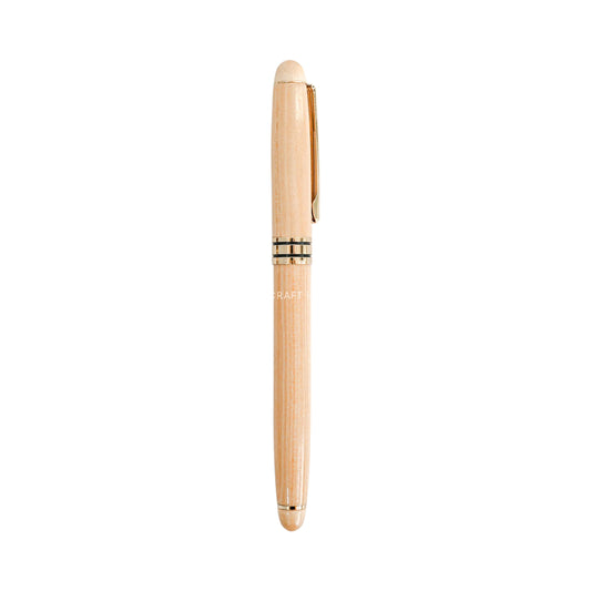 Luxury Maple Fountain Pen: Custom Engraved Name, Logo Personalized Gift for Professional, Corporate Gifts