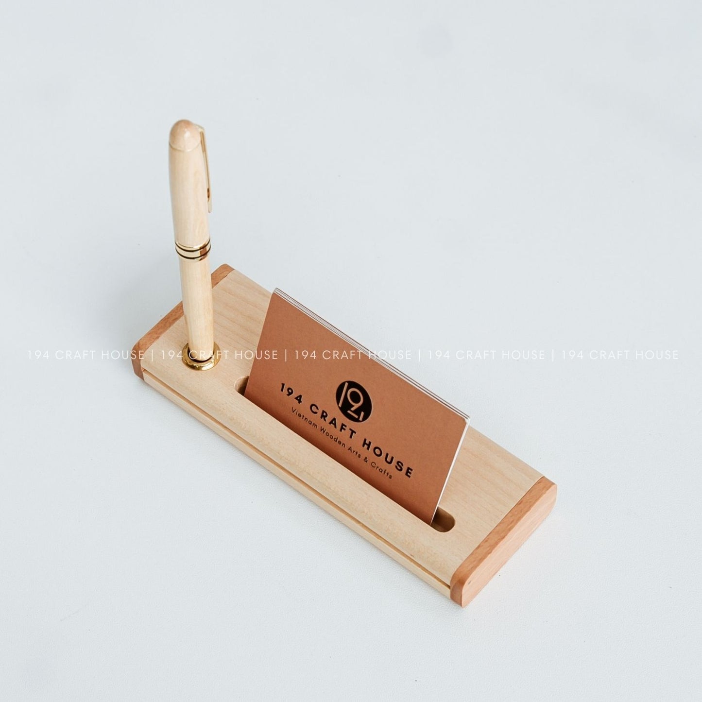Maple Pen & Card Case Holder