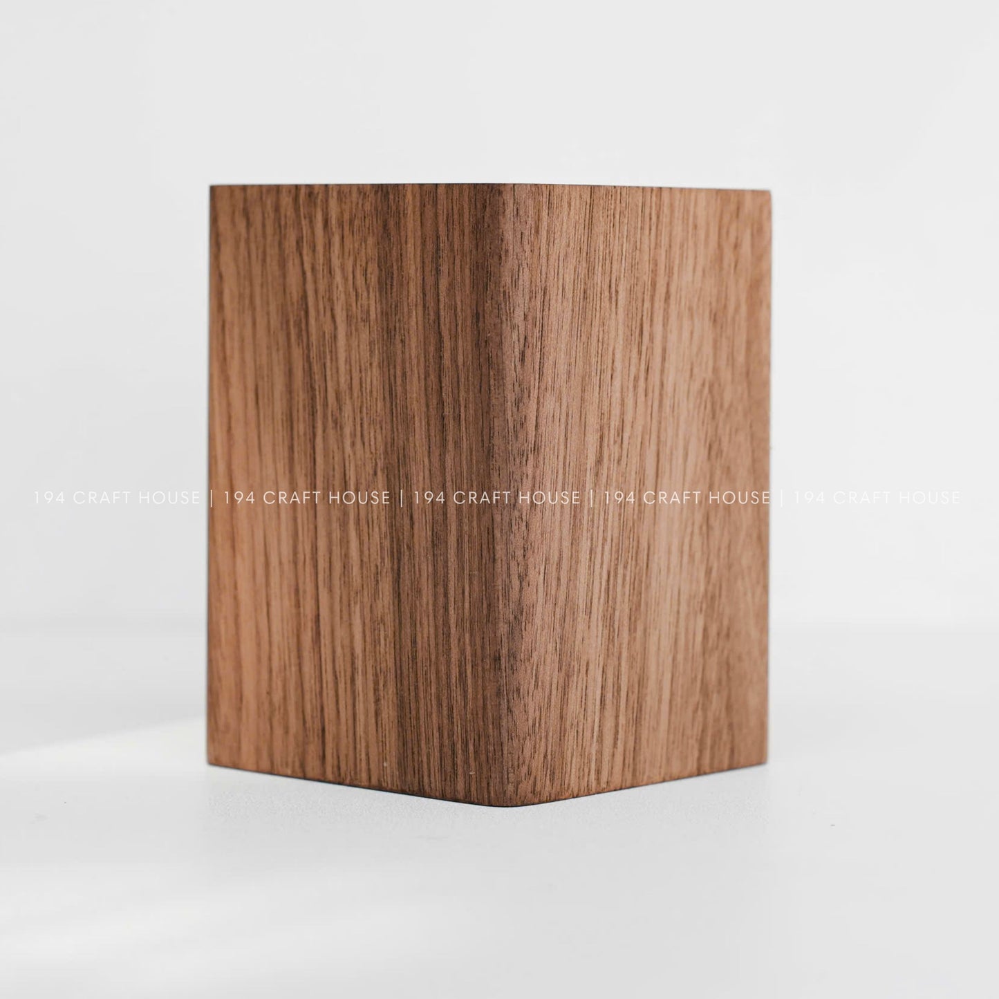 Custom Engraved Walnut Wooden Pen Holders: Personalized Gift for Professional & Logo Corporate Gifts. Minimalist Office Desk Storage & Organizer