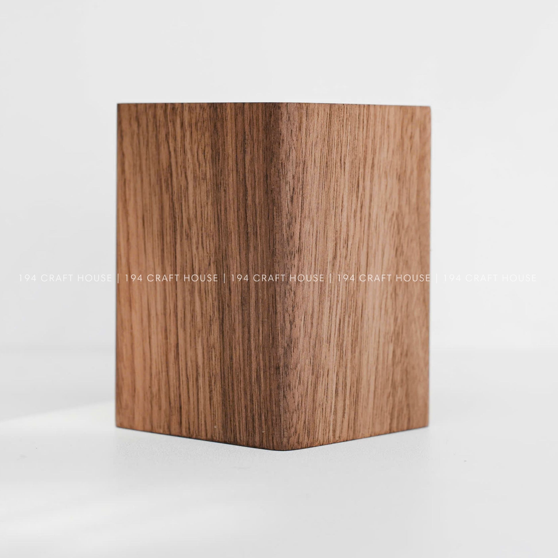 Custom Engraved Walnut Wooden Pen Holders: Personalized Gift for Professional & Logo Corporate Gifts. Minimalist Office Desk Storage & Organizer