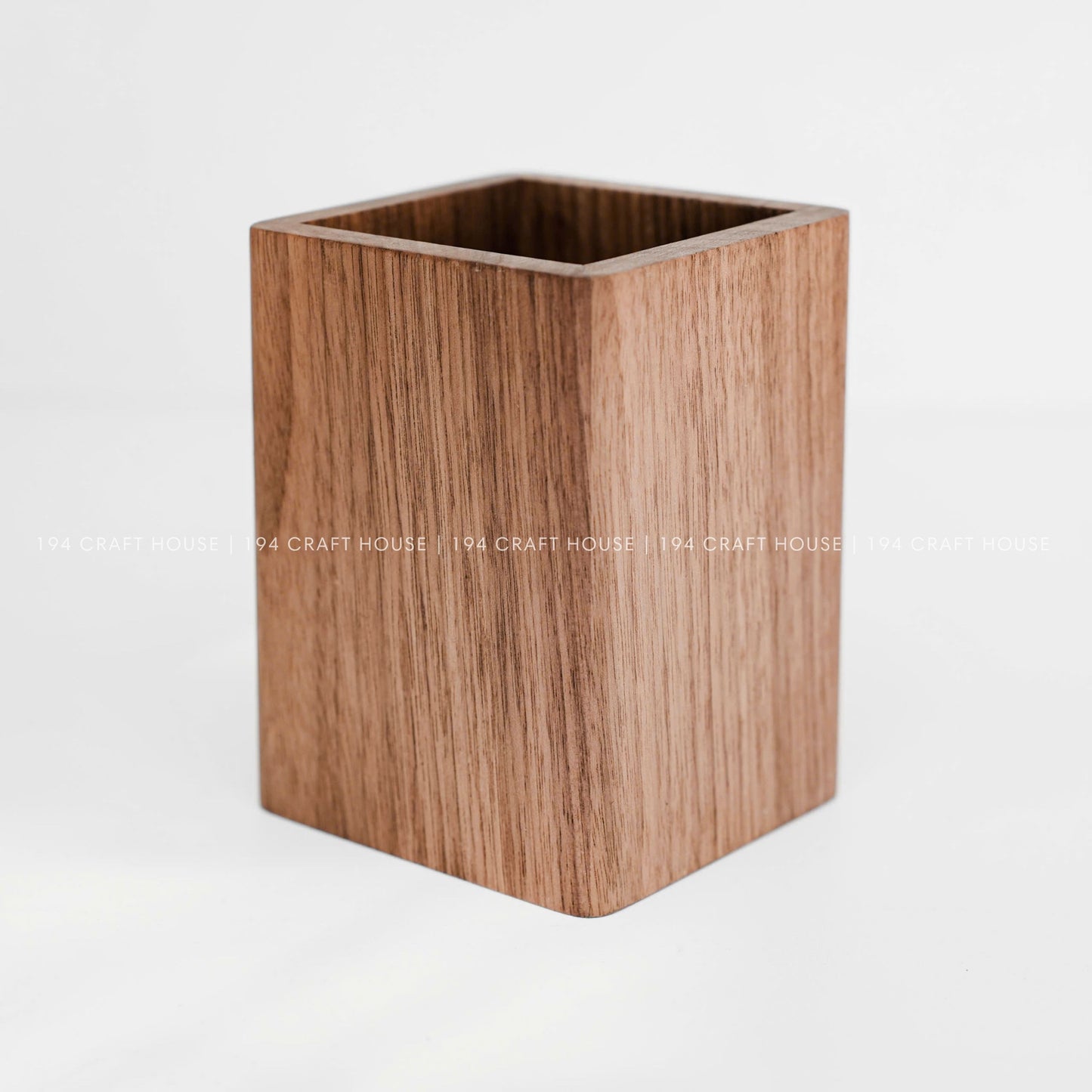Custom Engraved Walnut Wooden Pen Holders: Personalized Gift for Professional & Logo Corporate Gifts. Minimalist Office Desk Storage & Organizer