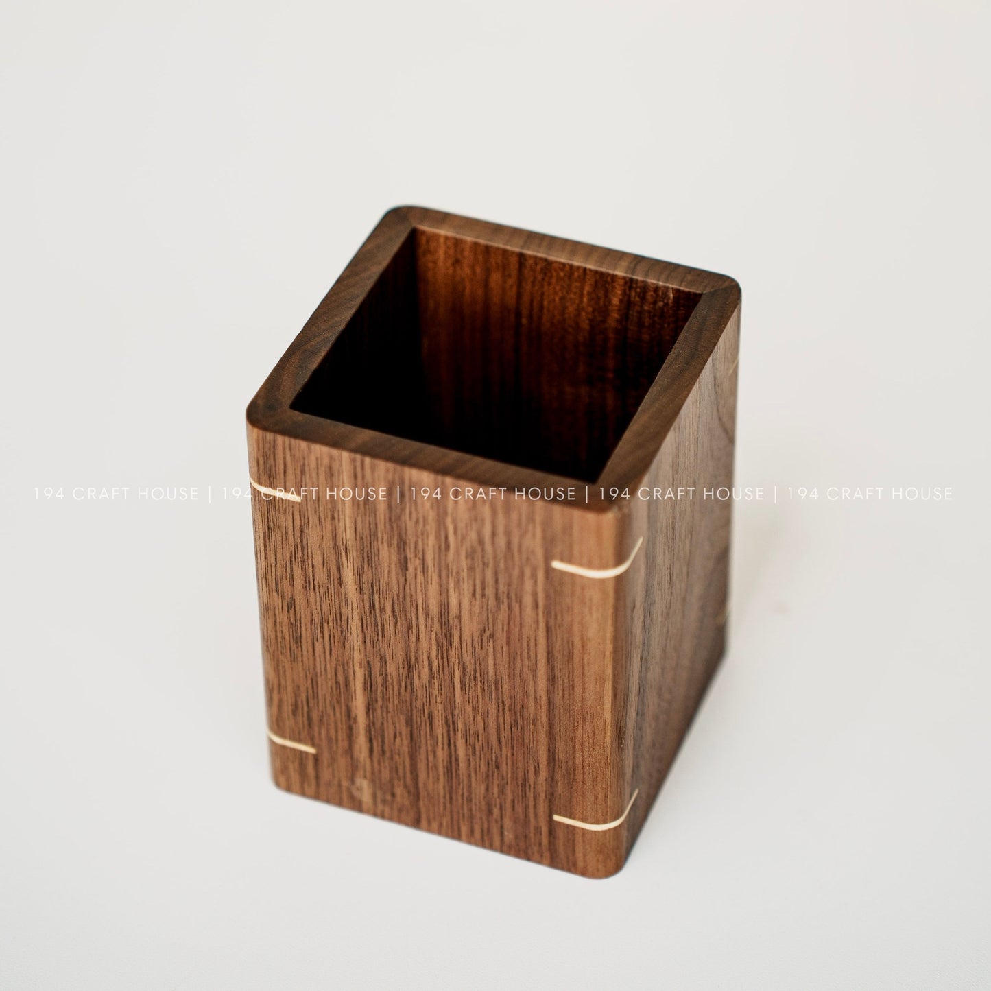 Personalized Walnut Wooden Pen Holder For Desk Custom Engraved Name Gift for Dad, Mom, Teacher, Lawyer, Doctor, Realtor, Company Logo Corporate Gifts for Employees, Executive, New Job Gifts, New Hire Gifts, Welcome Team Gifts, Gift for Clients, Desk Organizer, Minimalist Office Decor, University School Gifts, Engineer Gifts