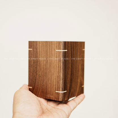 Personalized Walnut Wooden Pen Holder For Desk Custom Engraved Name Gift for Dad, Mom, Teacher, Lawyer, Doctor, Realtor, Company Logo Corporate Gifts for Employees, Executive, New Job Gifts, New Hire Gifts, Welcome Team Gifts, Gift for Clients, Desk Organizer, Minimalist Office Decor, University School Gifts, Engineer Gifts