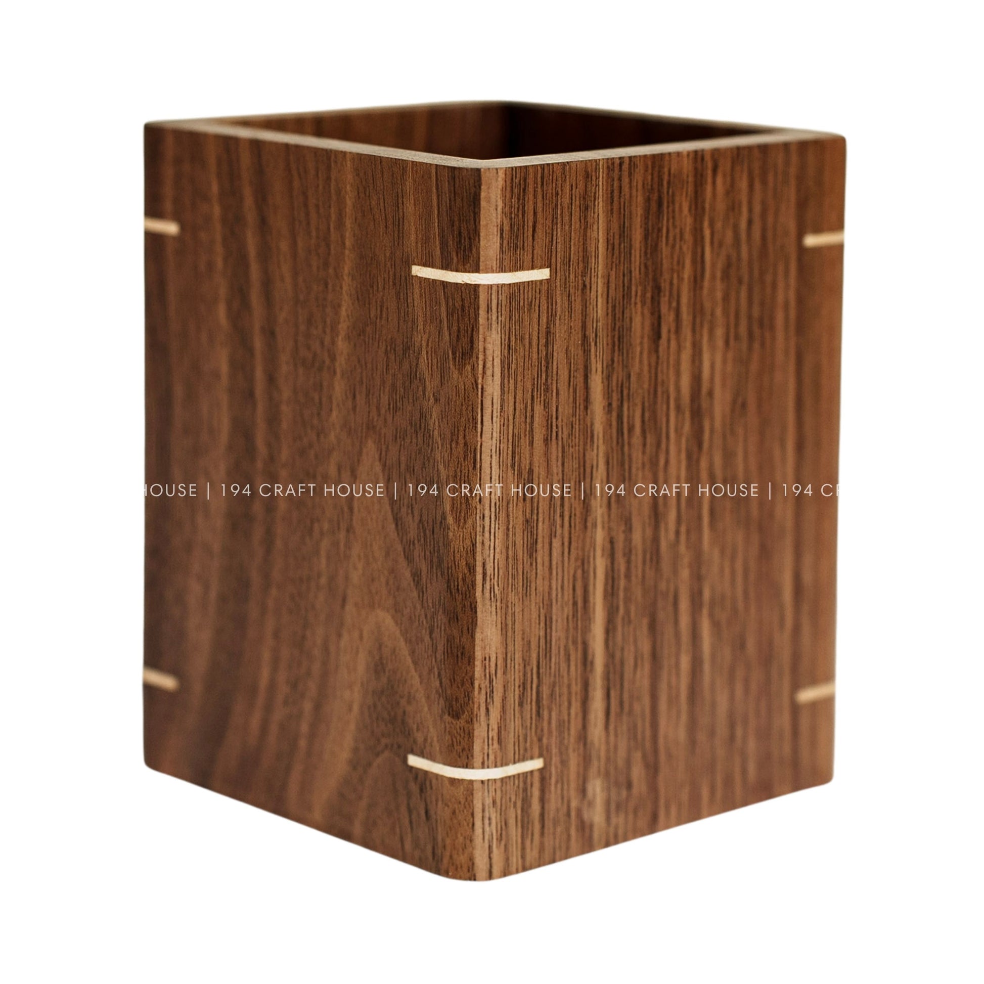 Personalized Walnut Wooden Pen Holder For Desk Custom Engraved Name Gift for Dad, Mom, Teacher, Lawyer, Doctor, Realtor, Company Logo Corporate Gifts for Employees, Executive, New Job Gifts, New Hire Gifts, Welcome Team Gifts, Gift for Clients, Desk Organizer, Minimalist Office Decor, University School Gifts, Engineer Gifts