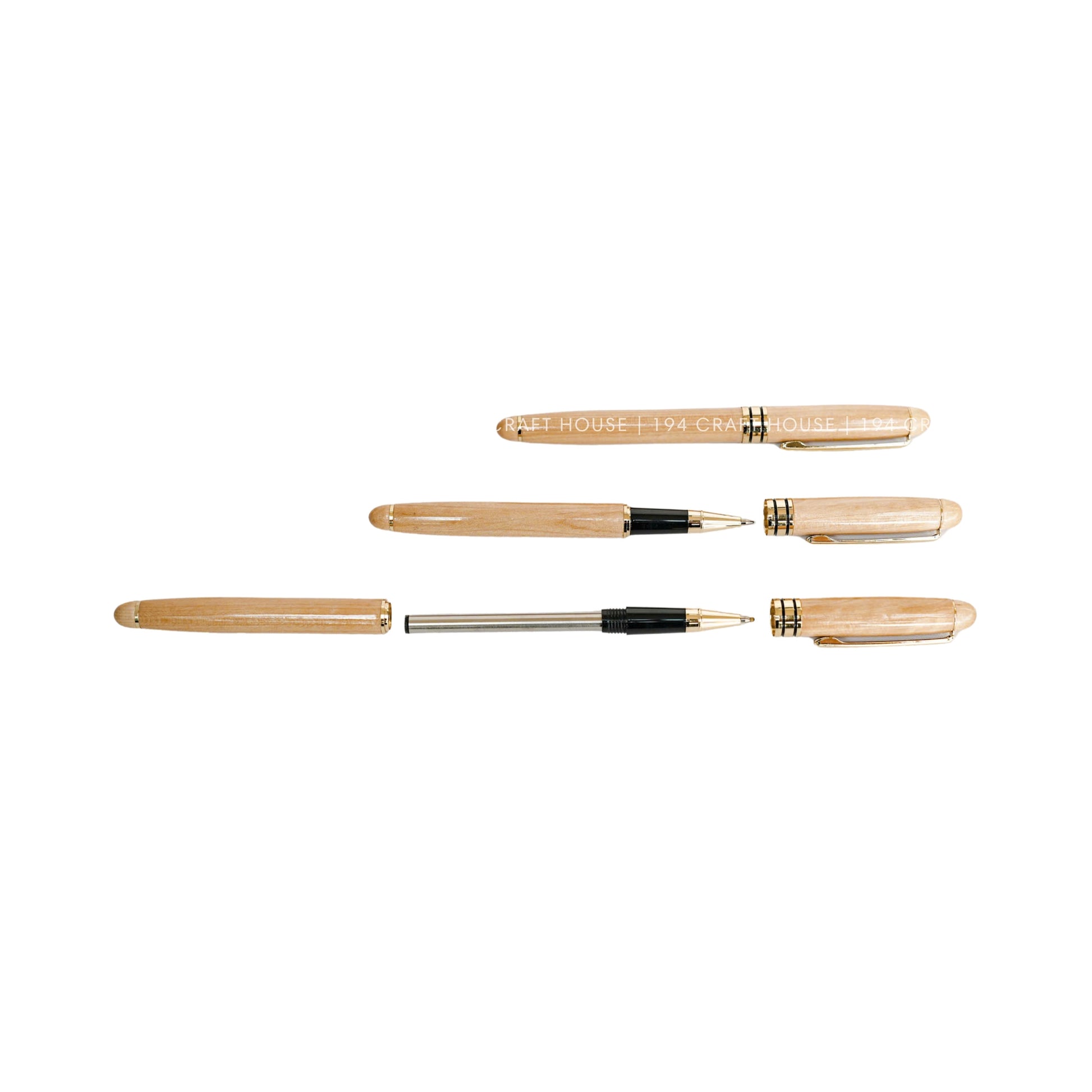 Luxury Maple Gel Pen: Custom Engraved Name, Logo Personalized Gift for Professional, Corporate Gifts