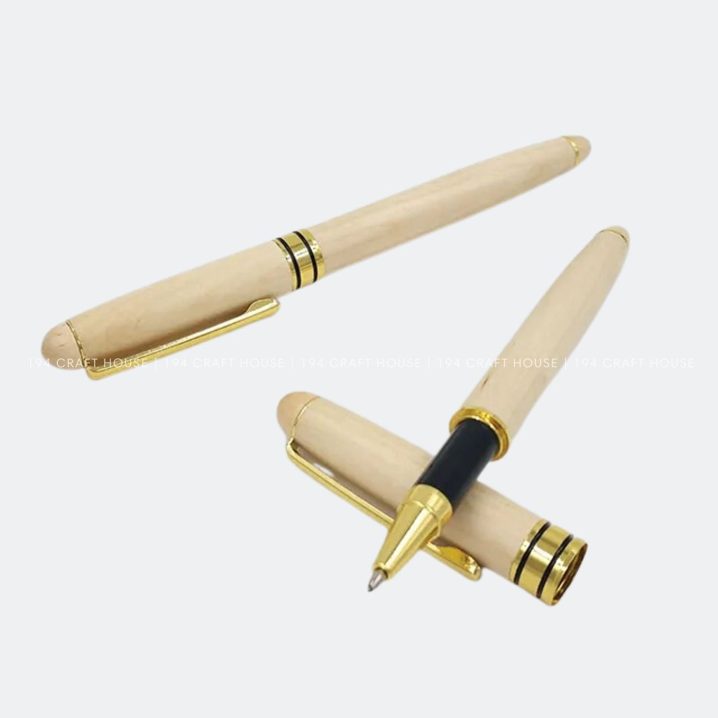 Custom Engraved Maple Wooden Gel Pen