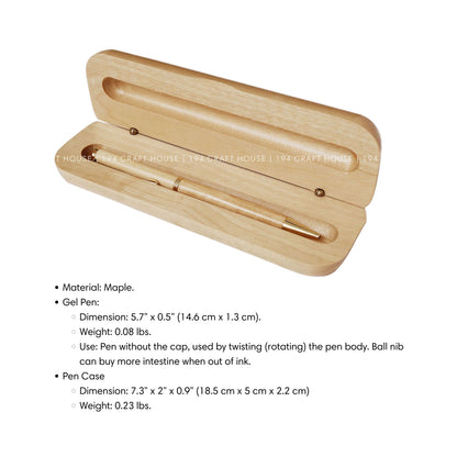 Custom Walnut Wooden Pen Case, Pen Box, Pen Holder: Personalized Office Gifts for Professional & Corporate Gifts