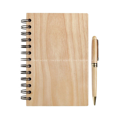 Custom Wooden Pen and Notebook Set Gift for Corporate