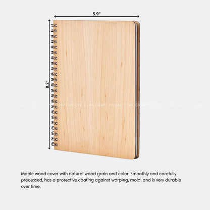 Custom Engraved Wooden Notebook Personalized Corporate Gift