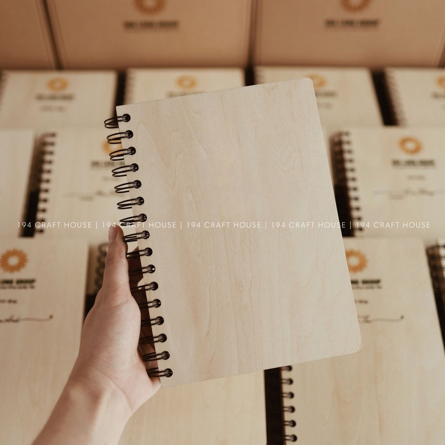 I Love You Mom: Engraved Maple Notebook