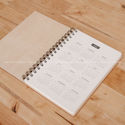 Custom Wooden Spiral Notebook A5: Personalized Office Gifts for Professional & Corporate Gifts