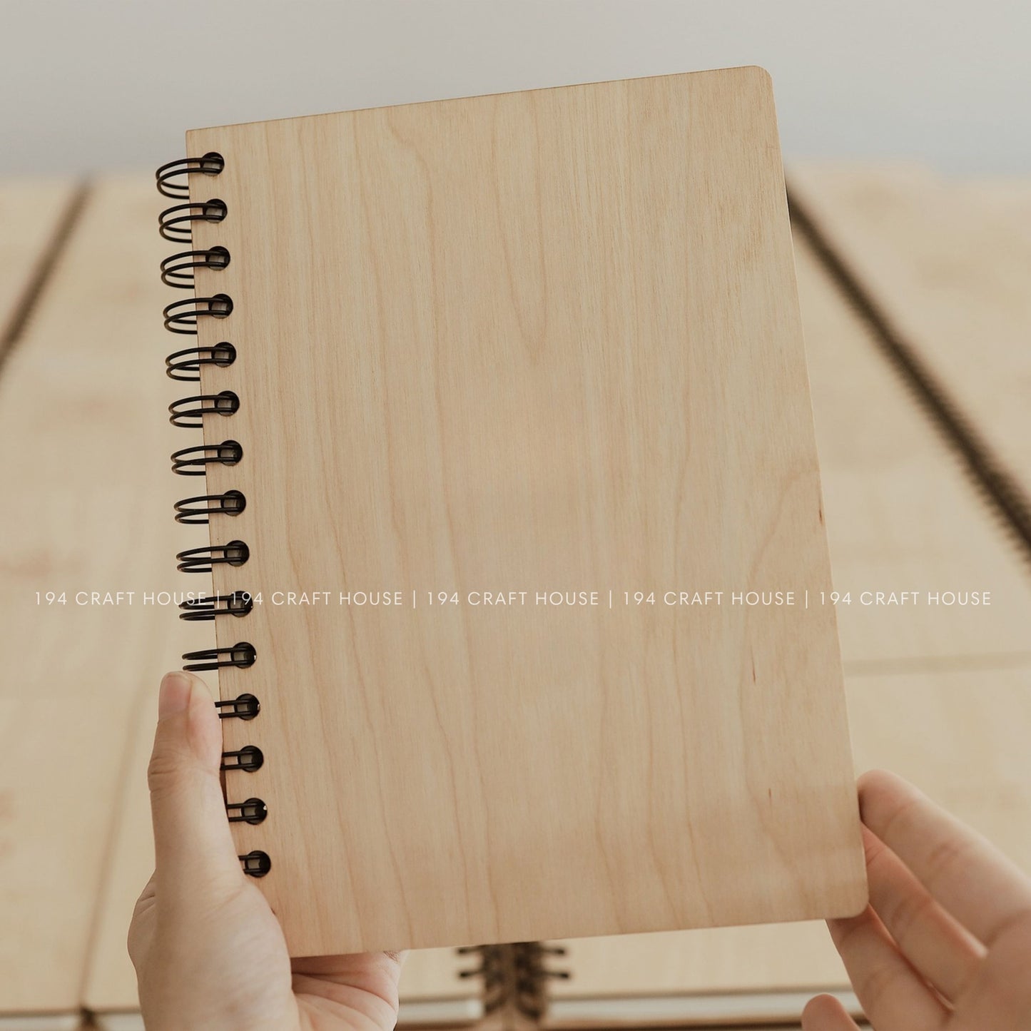 Custom Wooden Spiral Notebook A5: Personalized Office Gifts for Professional & Corporate Gifts