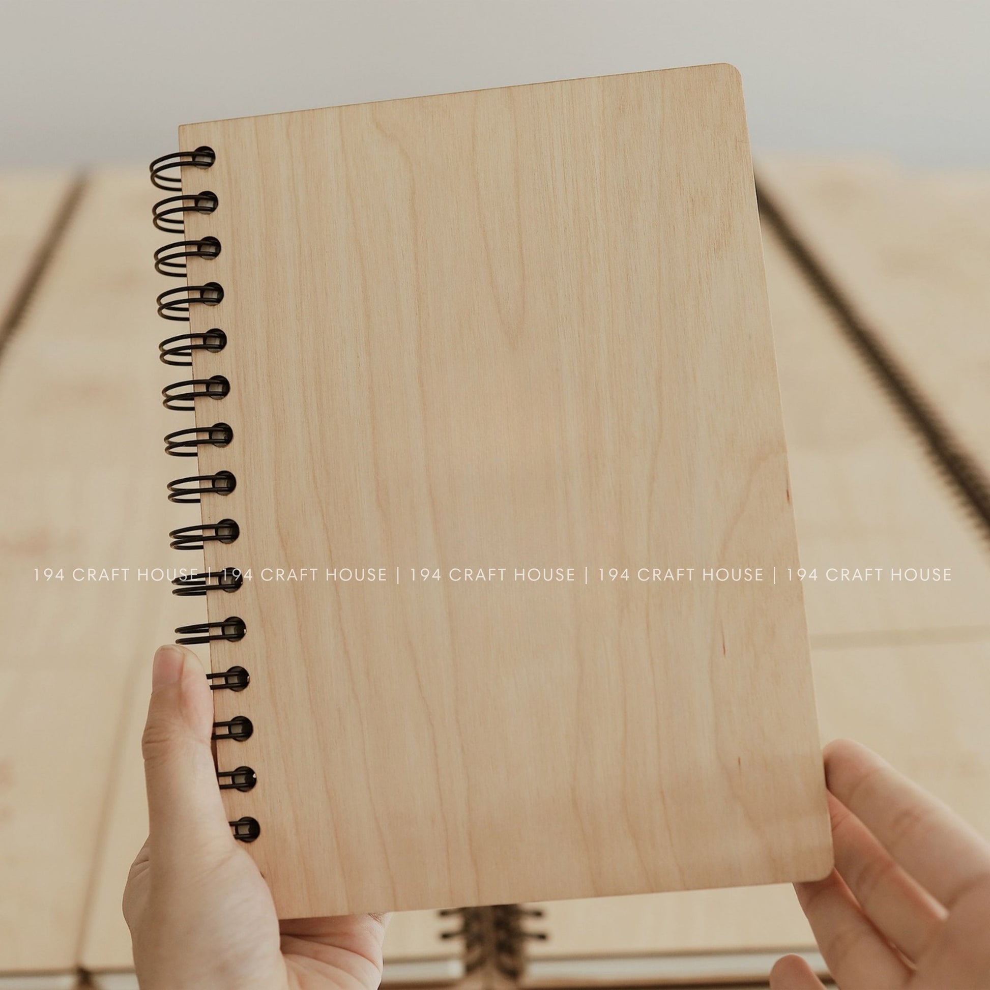 Custom Wooden Spiral Notebook A5: Personalized Office Gifts for Professional & Corporate Gifts