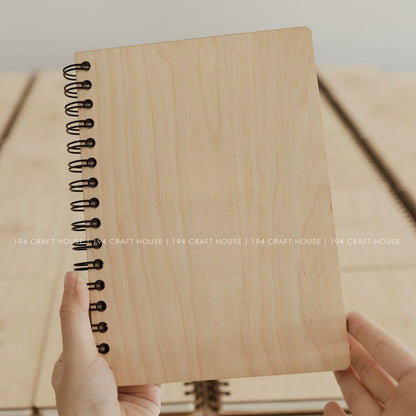 Custom Wooden Spiral Notebook A5: Personalized Office Gifts for Professional & Corporate Gifts