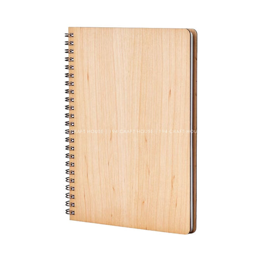 Custom Logo Wooden Spiral Notebook Personalized Corporate Gift
