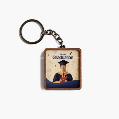 Custom Circle Wooden Keychain: Personalized Engraved Logo, Name, Message, 3D layer shape. Personalized gift for wedding favors, bridal shower favors, birthday gifts, or bulk gift for corporate gift for employee, clients, branding, marketing, event gifts, promotional gifts