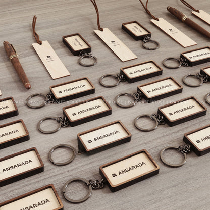 Custom Wooden Keychain: Personalized Keychain Gifts, Bulk Keychain Custom Logo Corporate Business Gifts for Employees, Gift for Clients, Appreciation Gifts, Branding Gifts, Event Gifts, Marketing Gifts, Promotional Gifts, School Gifts for Student, Universiry Gift for Teacher