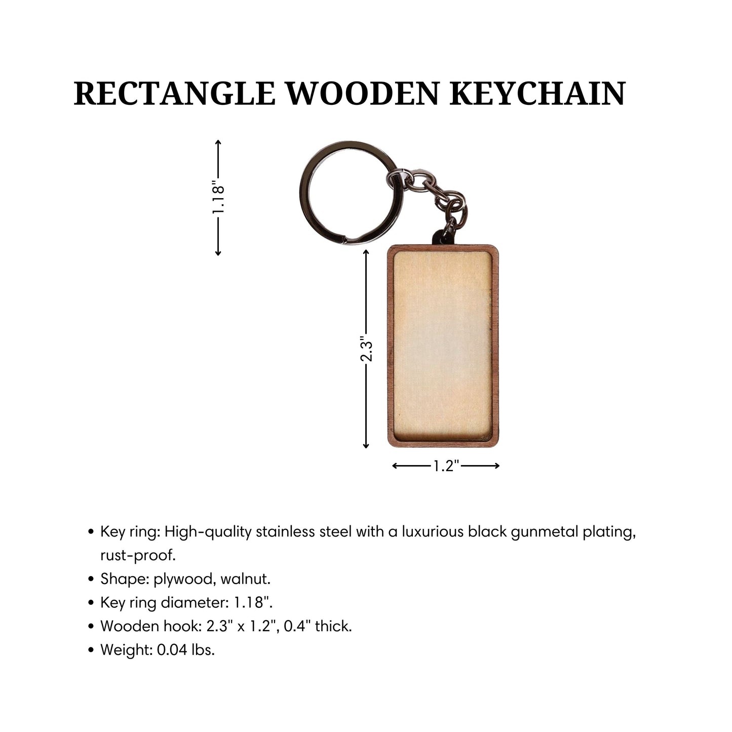 Custom Rectangle Wooden Keychain: Personalized Keychain Gifts, Bulk Keychain Custom Logo Corporate Business Gifts for Employees, Gift for Clients, Appreciation Gifts, Branding Gifts, Event Gifts, Marketing Gifts, Promotional Gifts, School Gifts for Student, Universiry Gift for Teacher