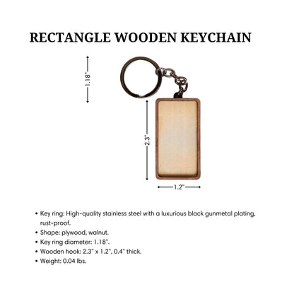Custom Rectangle Wooden Keychain: Personalized Keychain Gifts, Bulk Keychain Custom Logo Corporate Business Gifts for Employees, Gift for Clients, Appreciation Gifts, Branding Gifts, Event Gifts, Marketing Gifts, Promotional Gifts, School Gifts for Student, Universiry Gift for Teacher