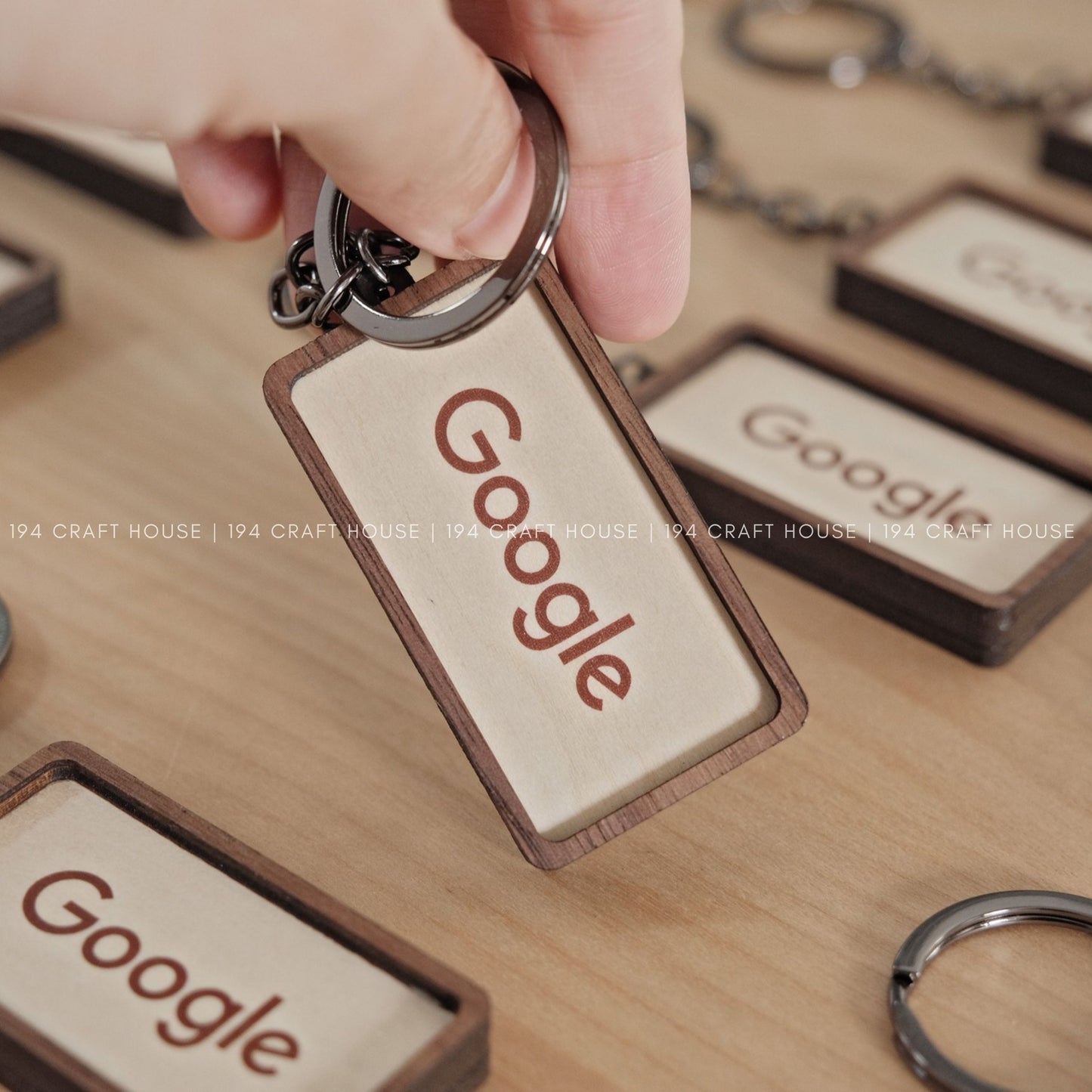 Custom Wooden Keychain: Personalized Keychain Gifts, Bulk Keychain Custom Logo Corporate Business Gifts for Employees, Gift for Clients, Appreciation Gifts, Branding Gifts, Event Gifts, Marketing Gifts, Promotional Gifts, School Gifts for Student, Universiry Gift for Teacher