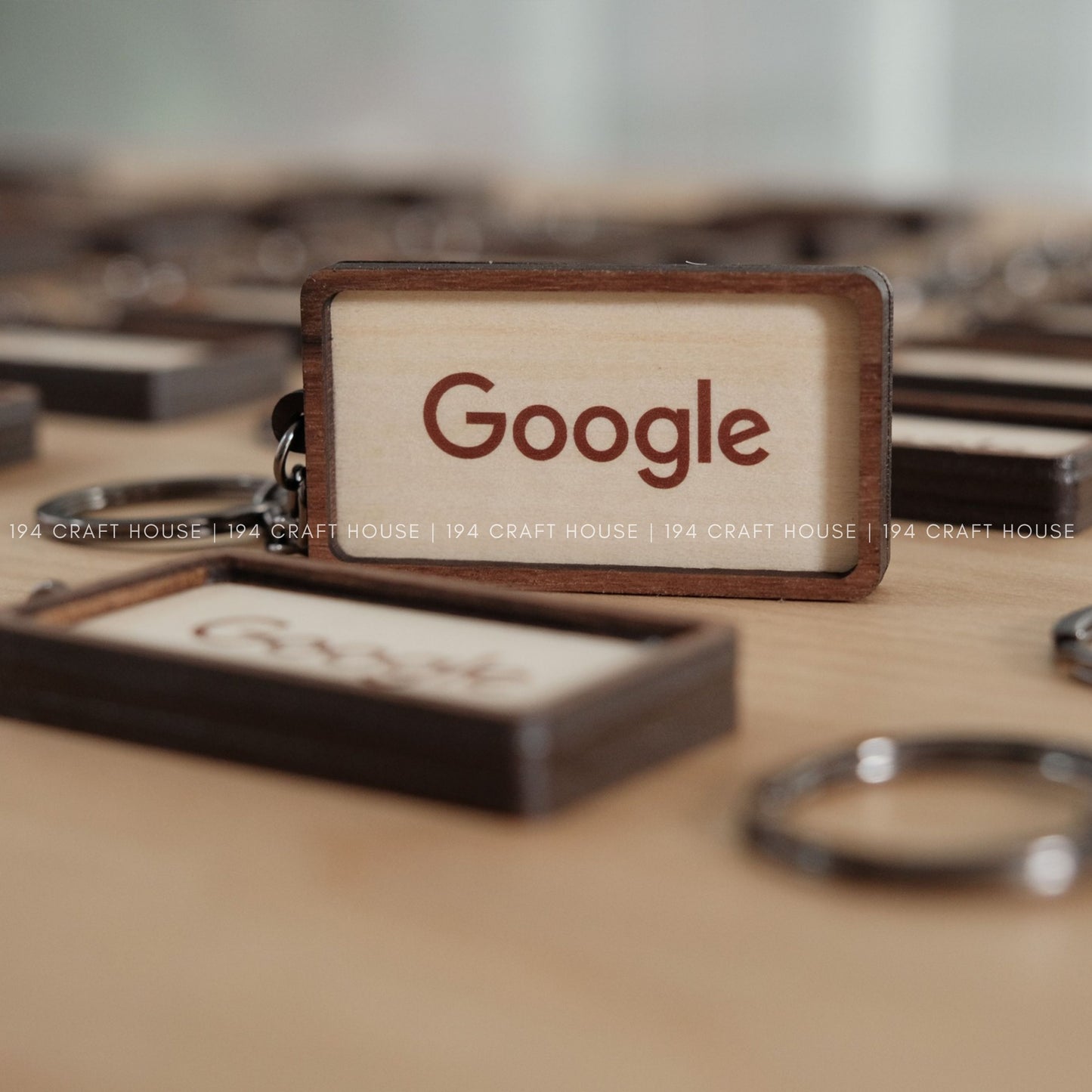Custom Wooden Keychain: Personalized Keychain Gifts, Bulk Keychain Custom Logo Corporate Business Gifts for Employees, Gift for Clients, Appreciation Gifts, Branding Gifts, Event Gifts, Marketing Gifts, Promotional Gifts, School Gifts for Student, Universiry Gift for Teacher