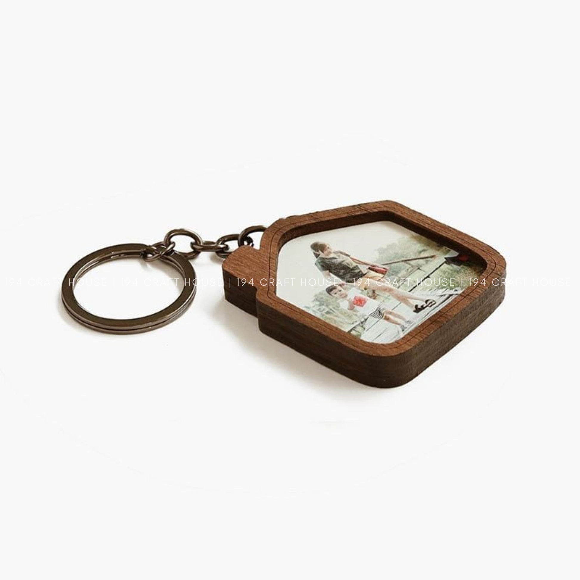 Personalized Wooden Home Keychain: Custom Gift for New Home, Sweet Home Keychain, Corporate Gift for Clients, Employees, Real Estate Companies, Construction Companies, Hotels
