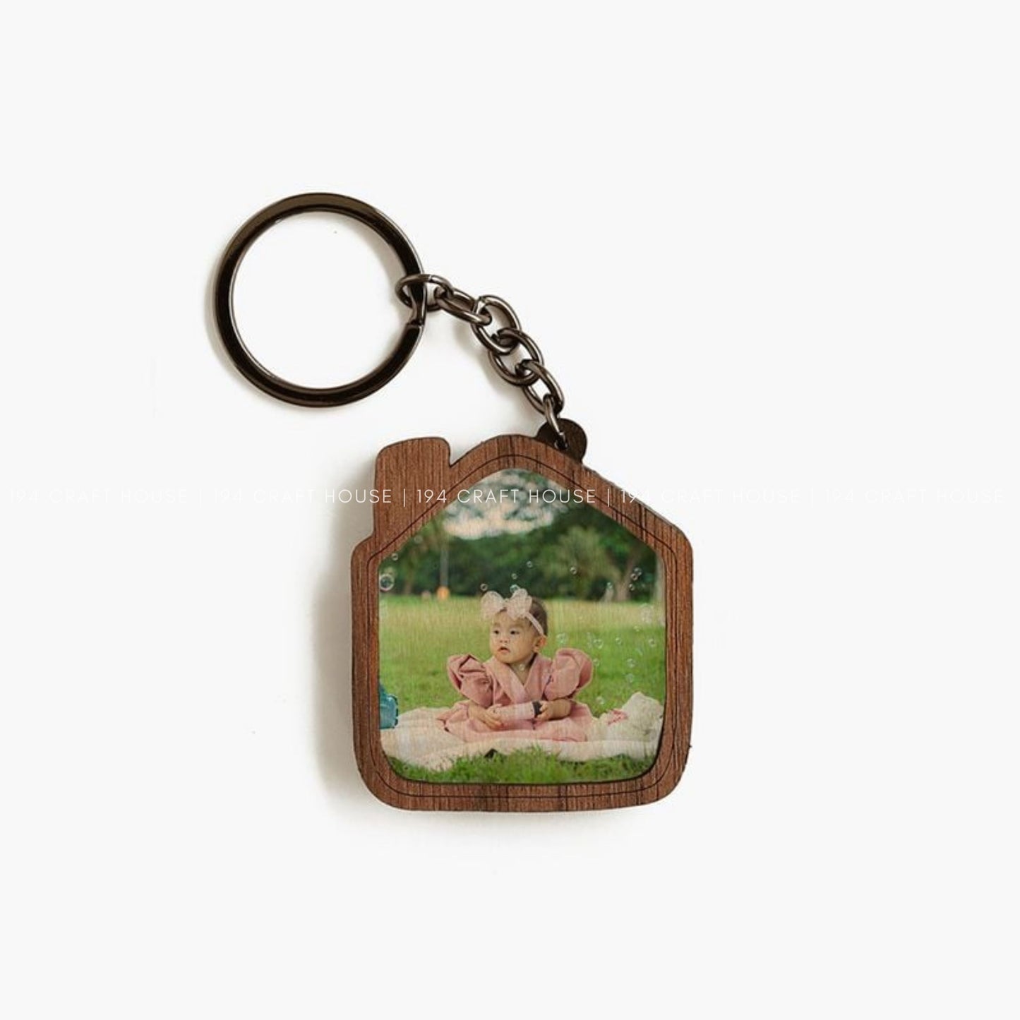 Personalized Wooden Home Keychain: Custom Gift for New Home, Sweet Home Keychain, Corporate Gift for Clients, Employees, Real Estate Companies, Construction Companies, Hotels