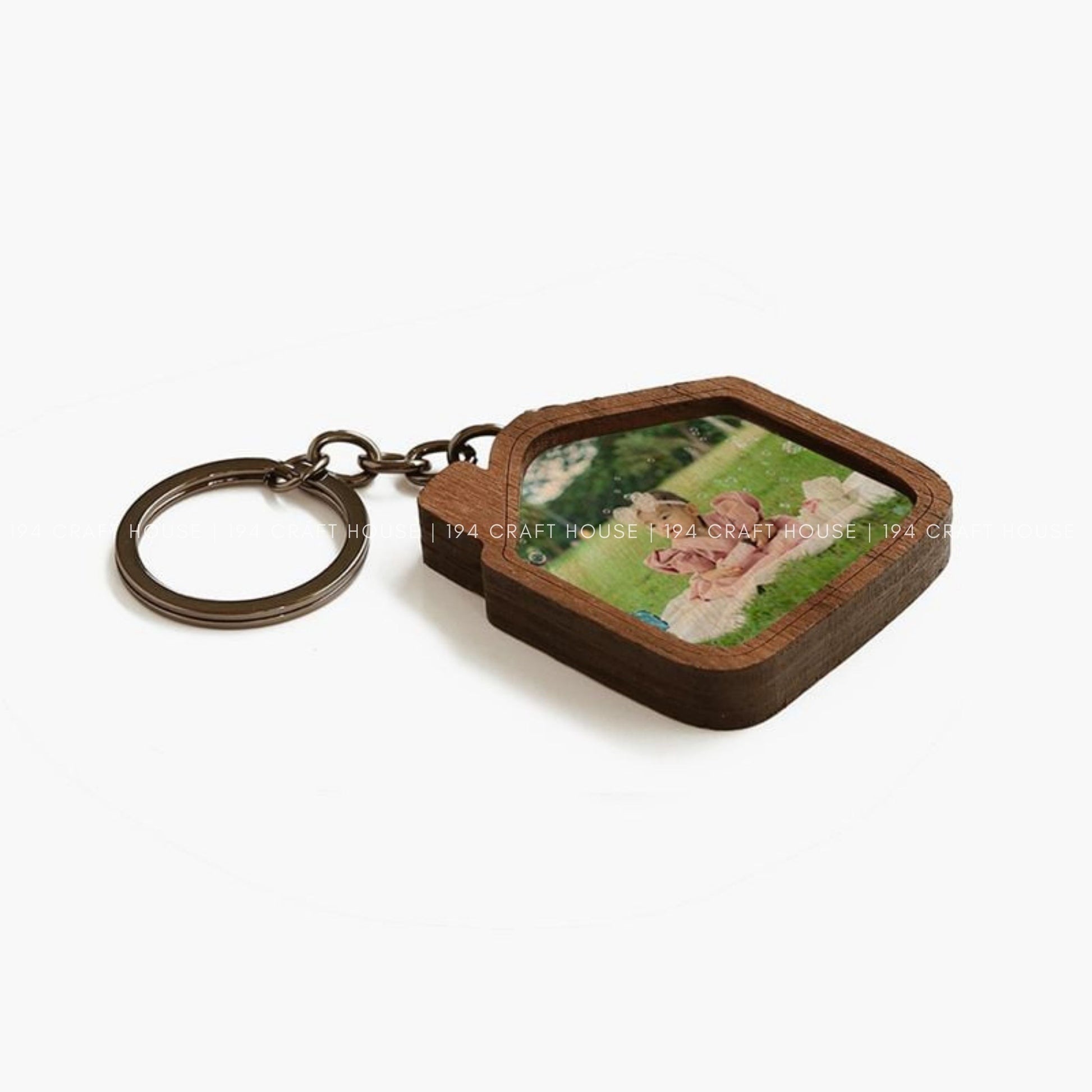 Personalized Wooden Home Keychain: Custom Gift for New Home, Sweet Home Keychain, Corporate Gift for Clients, Employees, Real Estate Companies, Construction Companies, Hotels