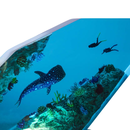 Shark Ocean Resin Night Light: Resin Lamp Streamer & Playroom Decor, Personalized Gift