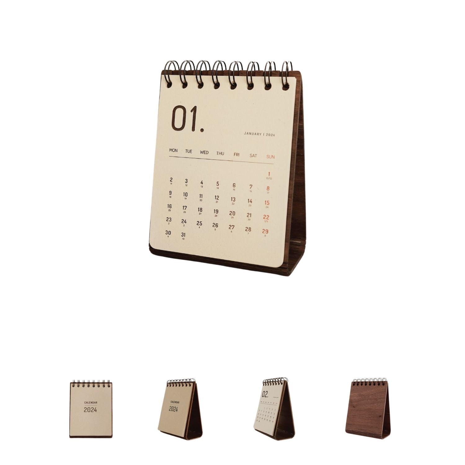 Personalized Vertical wooden desk calendar