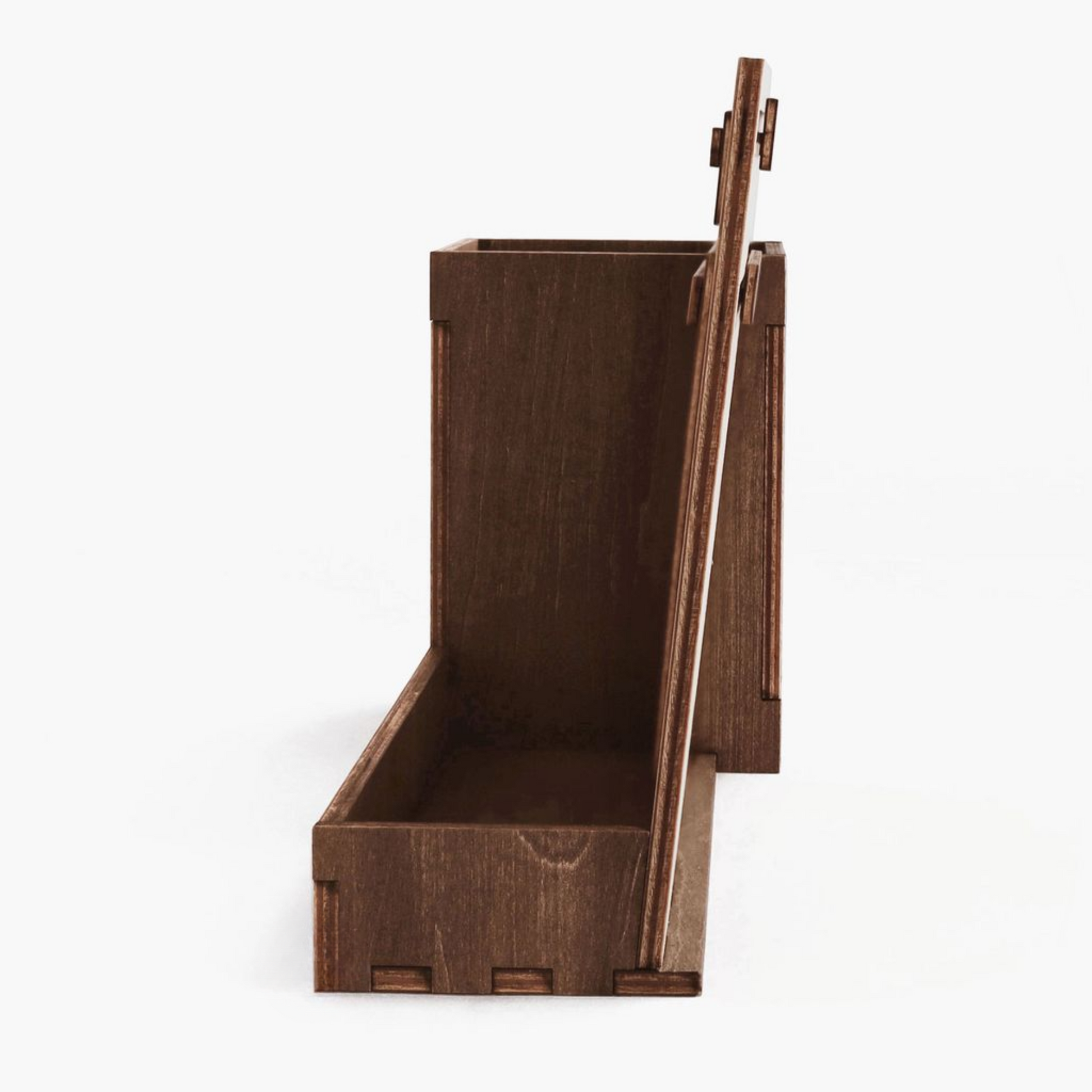 Custom Multi-Function Wood Perpetual Desk Calendar With Pen & Pencils Holder, Business Card Holder, Accessories Tray, Personalized Desk Organizer