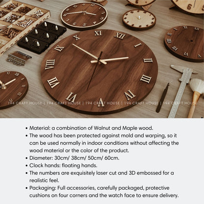 Custom Engraved Company Logo Wall Clock Corporate Gift