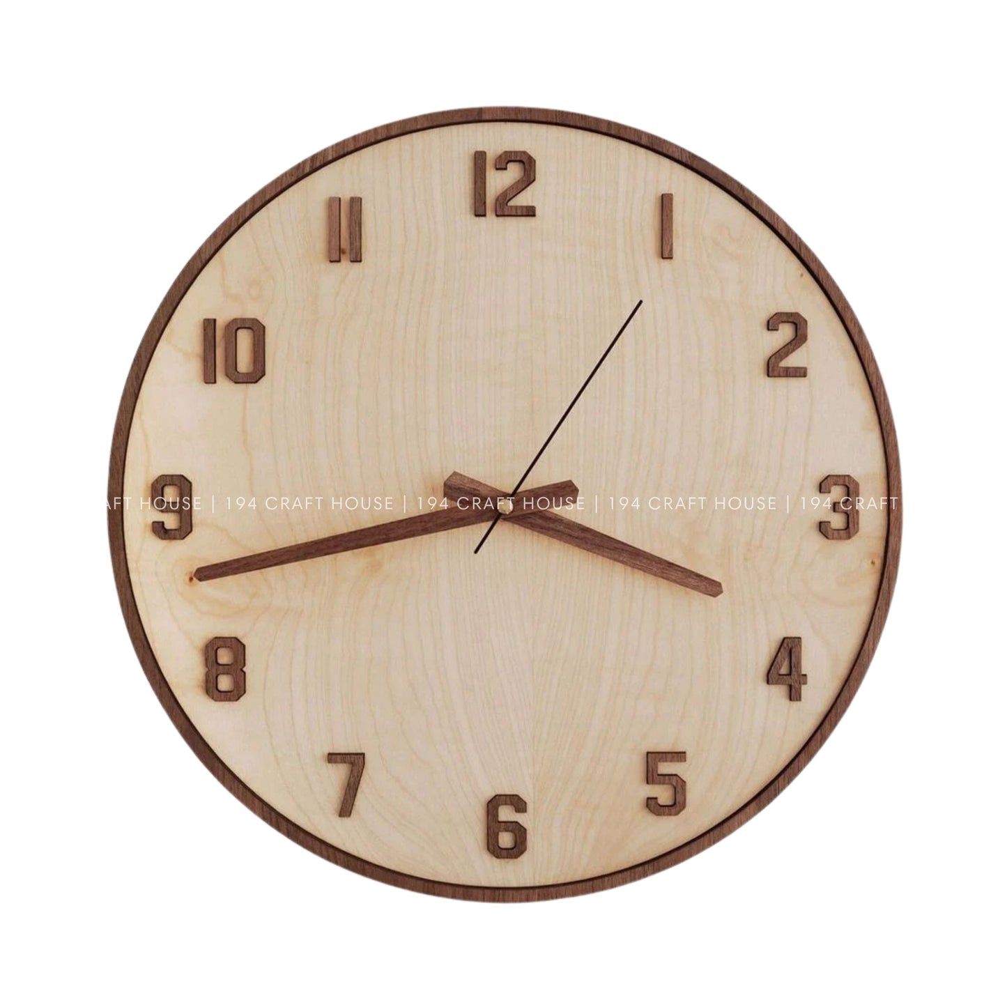 Custom Wooden Clocks: Home Decor & Personalized Gift for Housewarming, New Home Gifts, Wedding Gifts, Company Logo Corporate Gift  
